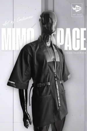 černé pánské kimono od Moniky Vaverové