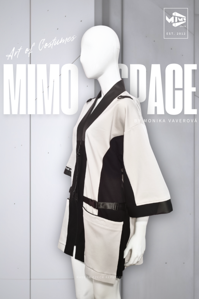 béžové dámské kimono