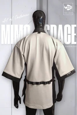 béžové pánské kimono od Moniky Vaverové